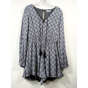 Long sleeve romper shorts